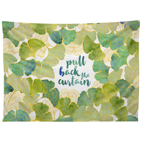 Hello Sayang Pull Back The Curtain Tapestry