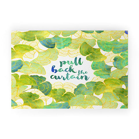 Hello Sayang Pull Back The Curtain Welcome Mat