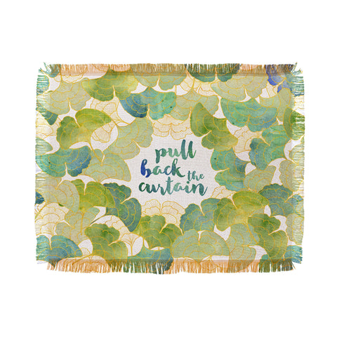 Hello Sayang Pull Back The Curtain Throw Blanket