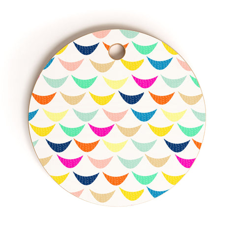 Hello Sayang Rainbow Fish Cutting Board Round