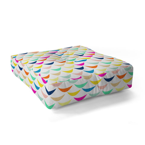 Hello Sayang Rainbow Fish Floor Pillow Square