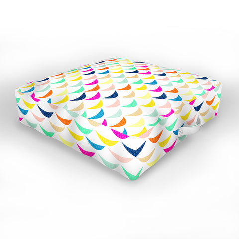 Hello Sayang Rainbow Fish Outdoor Floor Cushion