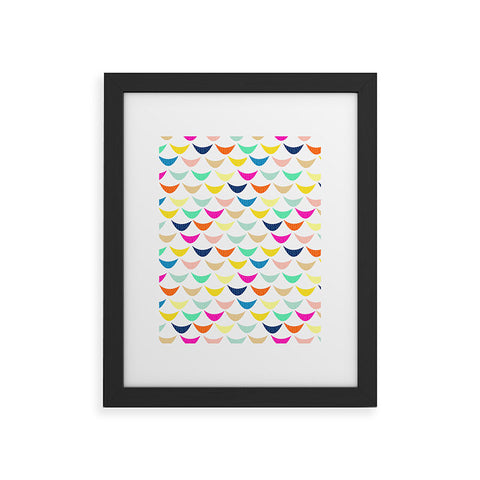 Hello Sayang Rainbow Fish Framed Art Print