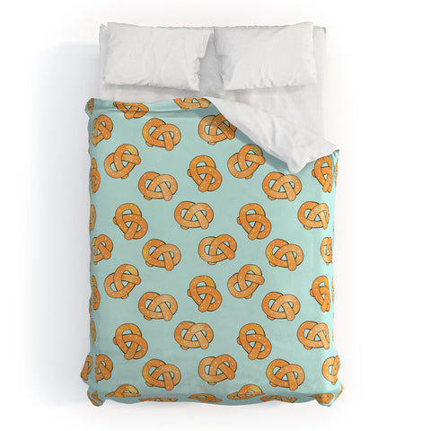 Hello Sayang Razzle Pretzel Dazzle Duvet Cover
