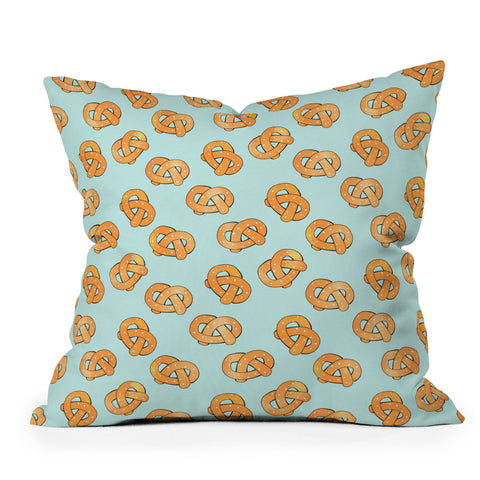 Hello Sayang Razzle Pretzel Dazzle Throw Pillow