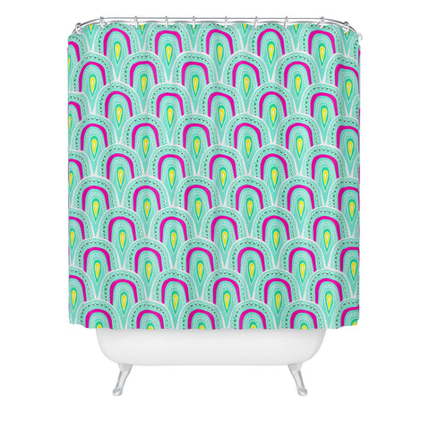 Hello Sayang Sea Foam Shower Curtain