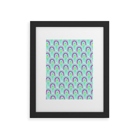 Hello Sayang Sea Foam Framed Art Print