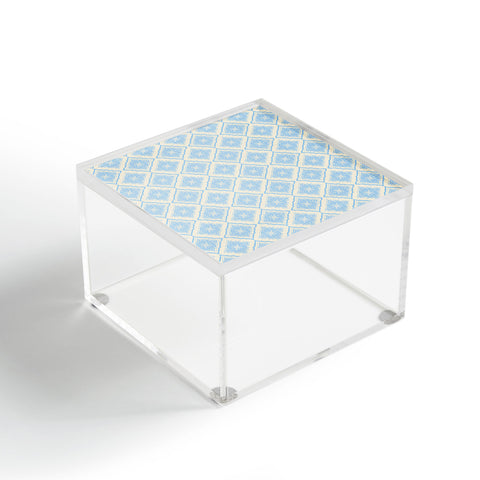 Hello Sayang Snow Flakes Icy Blue Acrylic Box