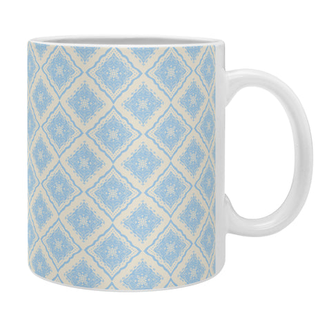 Hello Sayang Snow Flakes Icy Blue Coffee Mug