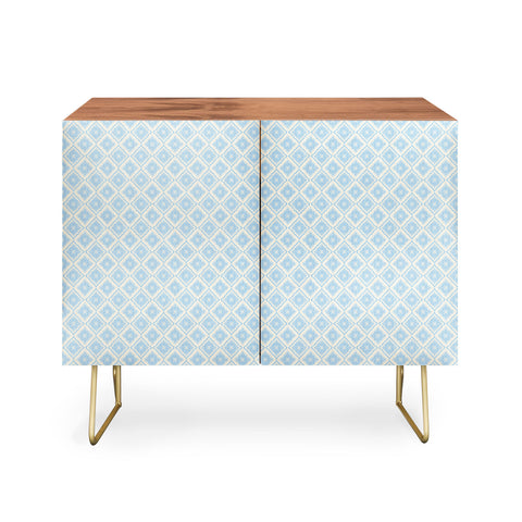 Hello Sayang Snow Flakes Icy Blue Credenza