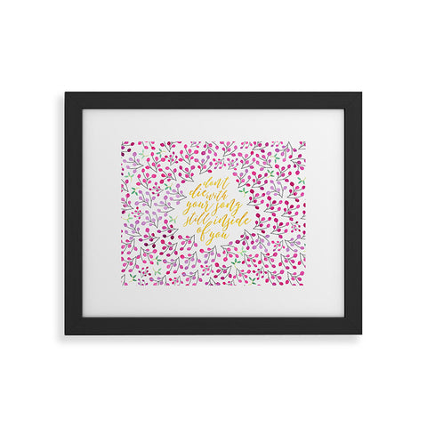 Hello Sayang Song in You Framed Art Print