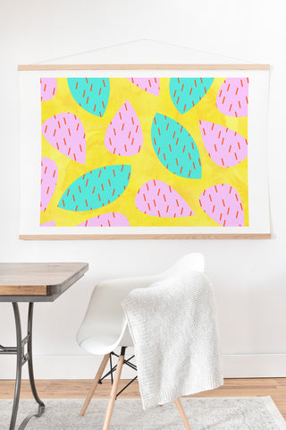 Hello Sayang Spiky Cactus Art Print And Hanger