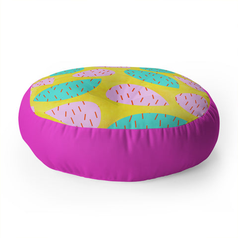 Hello Sayang Spiky Cactus Floor Pillow Round