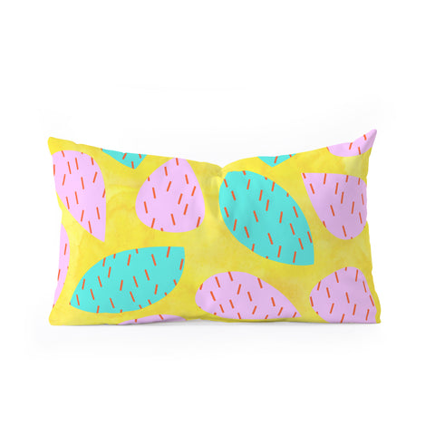 Hello Sayang Spiky Cactus Oblong Throw Pillow