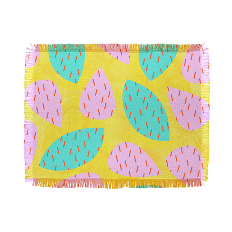Hello Sayang Spiky Cactus Throw Blanket