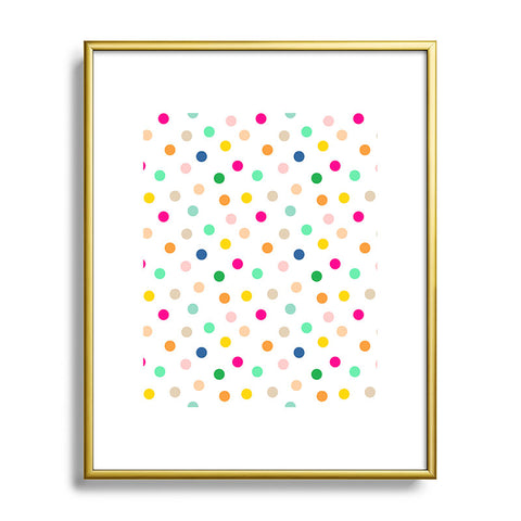Hello Sayang Spotty Dot Metal Framed Art Print