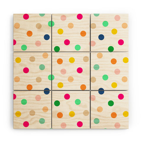 Hello Sayang Spotty Dot Wood Wall Mural