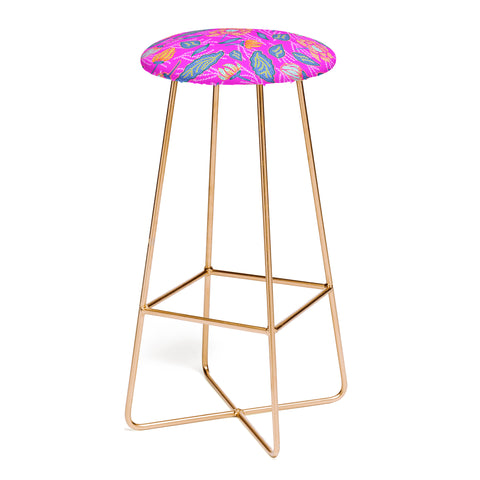 Hello Sayang Summer Batik Fuchsia Bar Stool