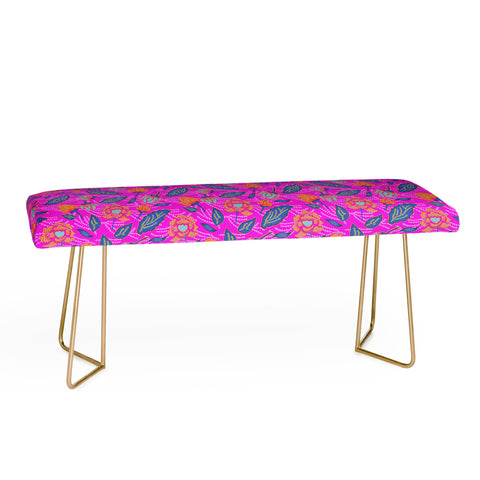 Hello Sayang Summer Batik Fuchsia Bench