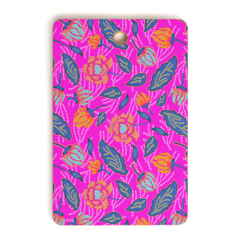 Hello Sayang Summer Batik Fuchsia Cutting Board Rectangle