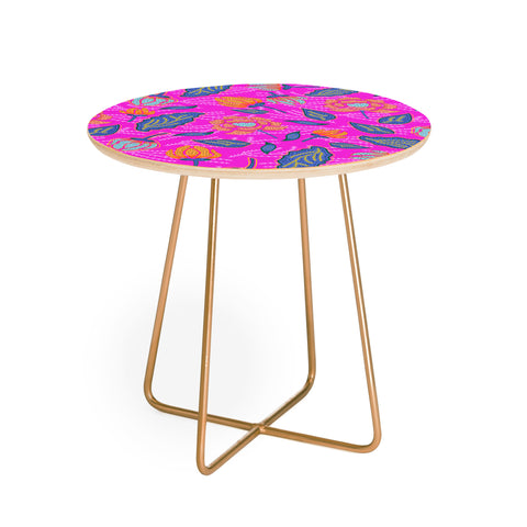 Hello Sayang Summer Batik Fuchsia Round Side Table