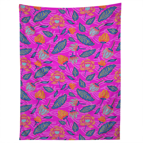 Hello Sayang Summer Batik Fuchsia Tapestry