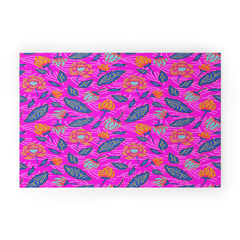 Hello Sayang Summer Batik Fuchsia Welcome Mat