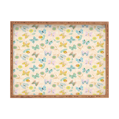 Hello Sayang Summer Butterflies Rectangular Tray