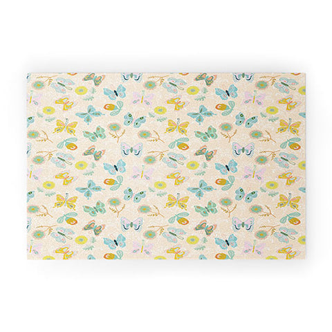 Hello Sayang Summer Butterflies Welcome Mat