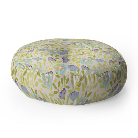 Hello Sayang Summer Daisies Floor Pillow Round