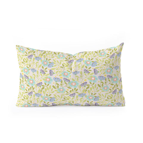 Hello Sayang Summer Daisies Oblong Throw Pillow