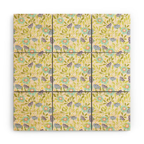 Hello Sayang Summer Daisies Wood Wall Mural