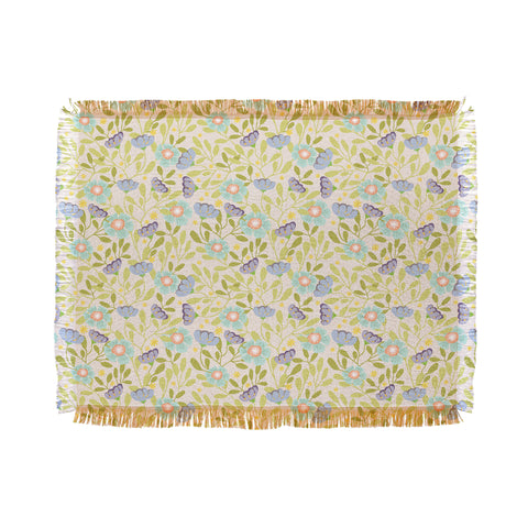 Hello Sayang Summer Daisies Throw Blanket