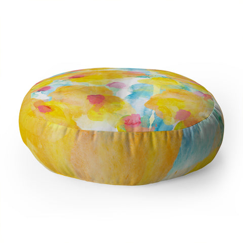 Hello Sayang Sunny Side Up Floor Pillow Round