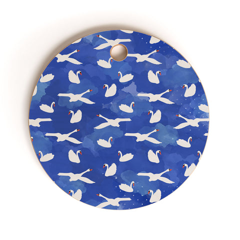 Hello Sayang Swanlake Cutting Board Round