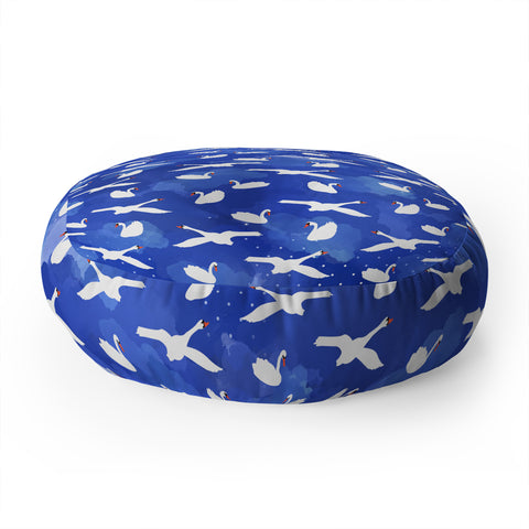 Hello Sayang Swanlake Floor Pillow Round