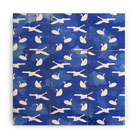 Hello Sayang Swanlake Wood Wall Mural