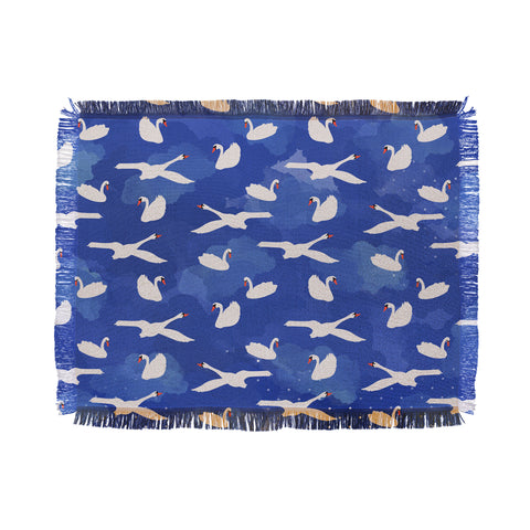 Hello Sayang Swanlake Throw Blanket