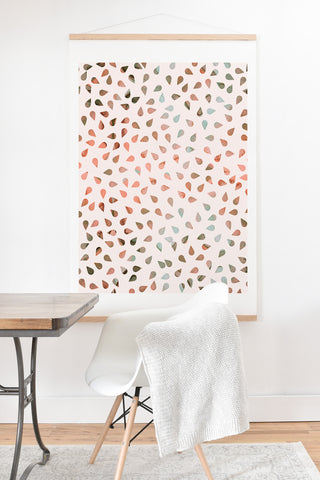 Hello Sayang Sweet Rose Petals Art Print And Hanger