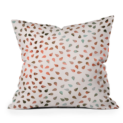 Hello Sayang Sweet Rose Petals Throw Pillow