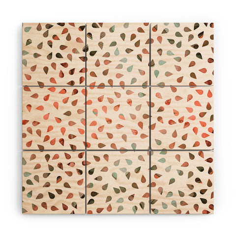 Hello Sayang Sweet Rose Petals Wood Wall Mural