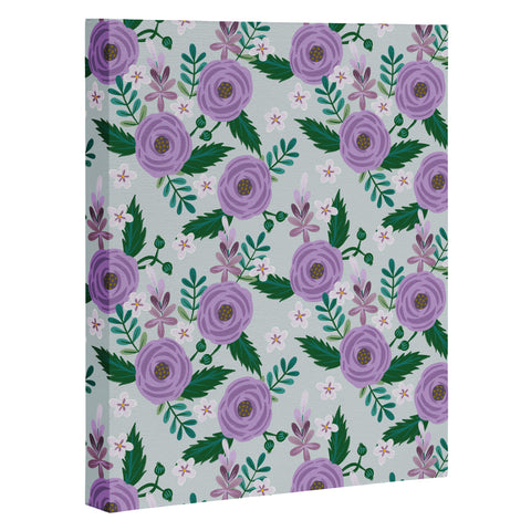 Hello Sayang Sweet Roses Mint Art Canvas