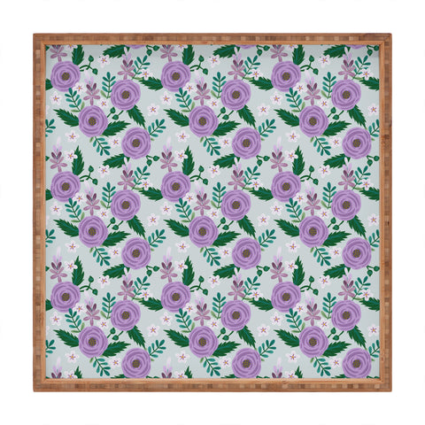 Hello Sayang Sweet Roses Mint Square Tray