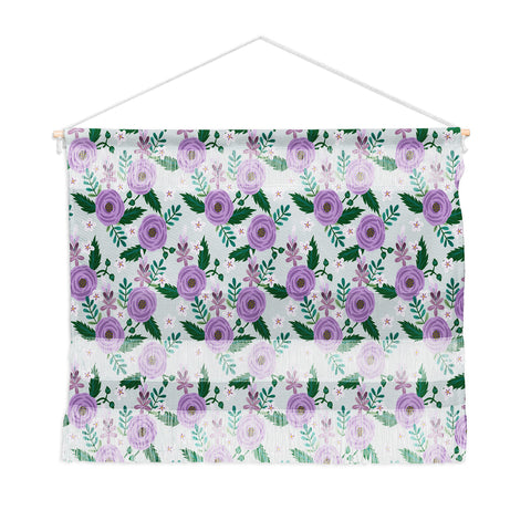 Hello Sayang Sweet Roses Mint Wall Hanging Landscape