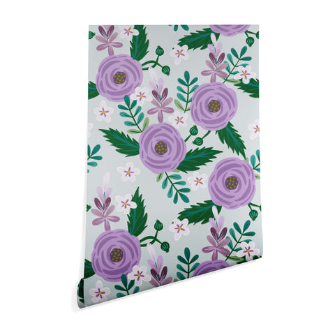 Hello Sayang Sweet Roses Mint Wallpaper