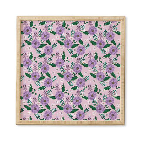 Hello Sayang Sweet Roses Pink Framed Wall Art