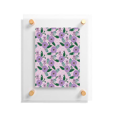 Hello Sayang Sweet Roses Pink Floating Acrylic Print
