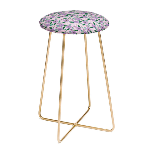 Hello Sayang Sweet Roses Pink Counter Stool