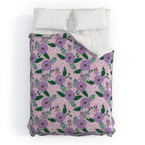 Hello Sayang Sweet Roses Pink Duvet Cover