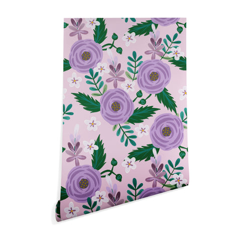 Hello Sayang Sweet Roses Pink Wallpaper